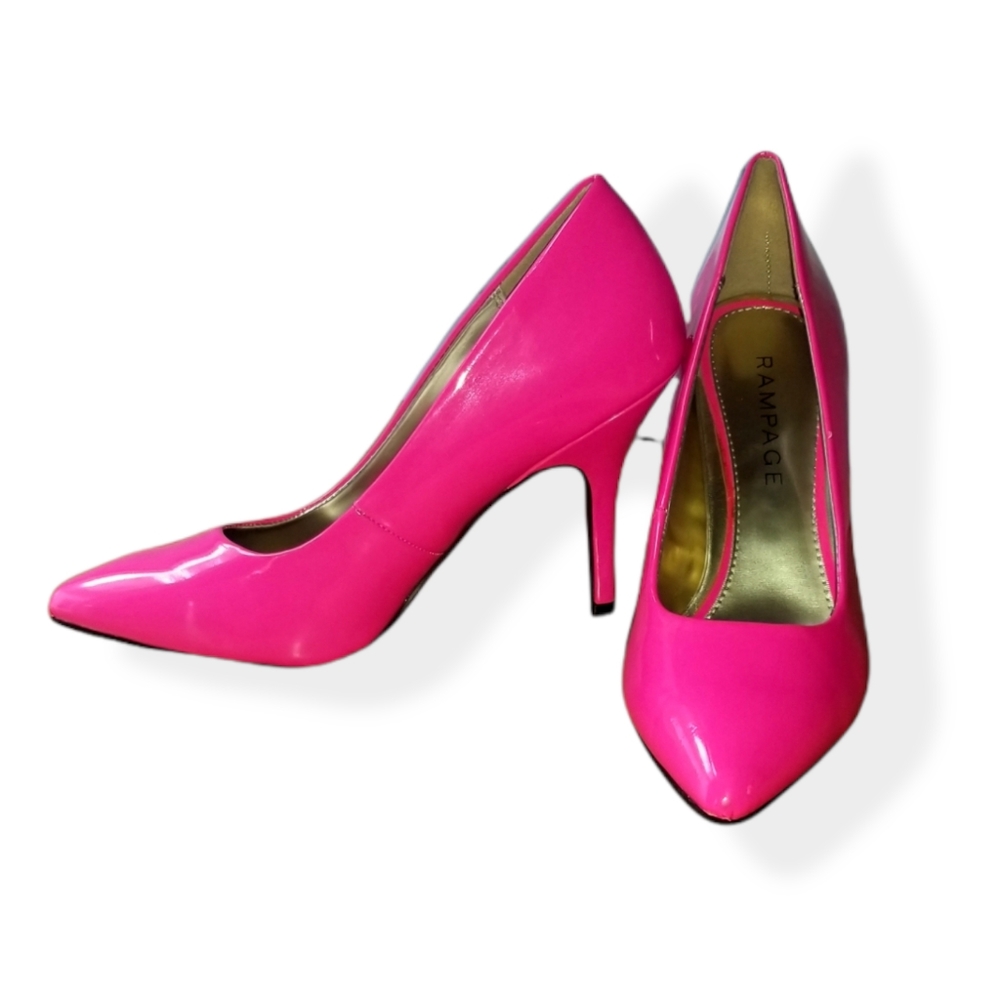Rampage Neon Pink Pointy Toe Heels Size 8.5 NWOT